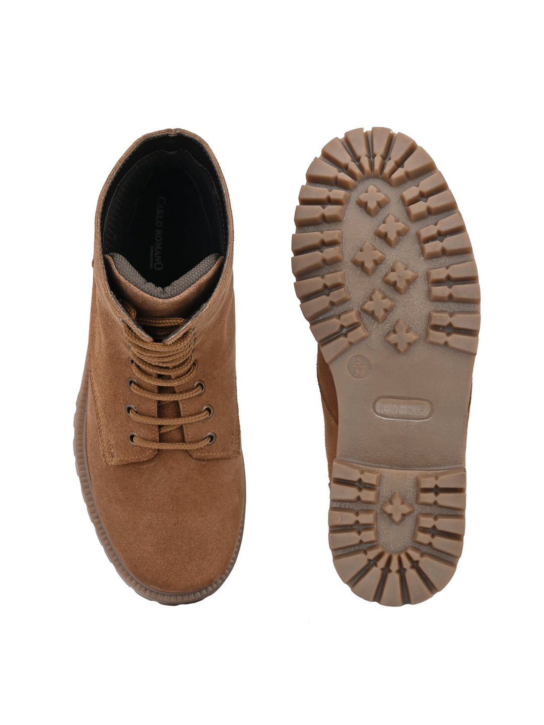 Women's Genuine Suede Leather Lace Up High Ankle Boot