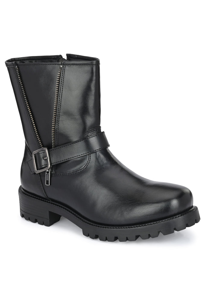 WOMEN'S VEGAN LEATHER ANKLE BOOT