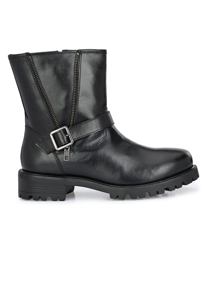 WOMEN'S VEGAN LEATHER ANKLE BOOT