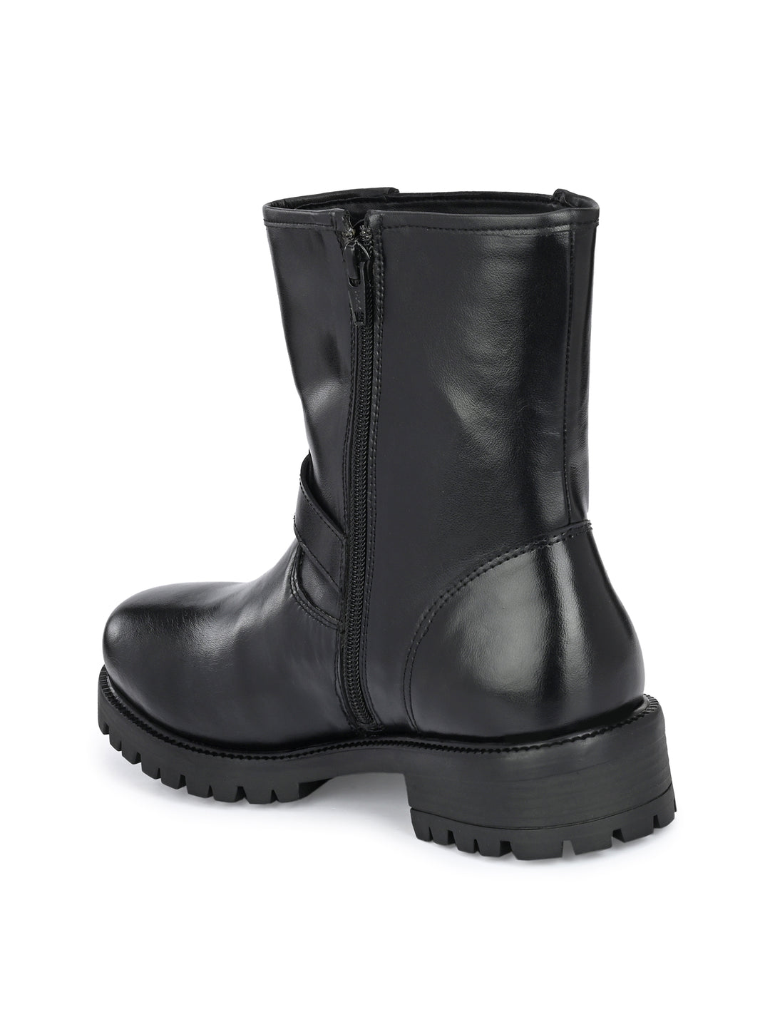 WOMEN'S VEGAN LEATHER ANKLE BOOT