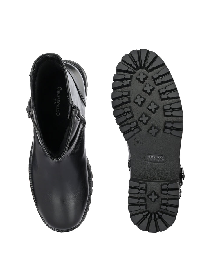 WOMEN'S VEGAN LEATHER ANKLE BOOT