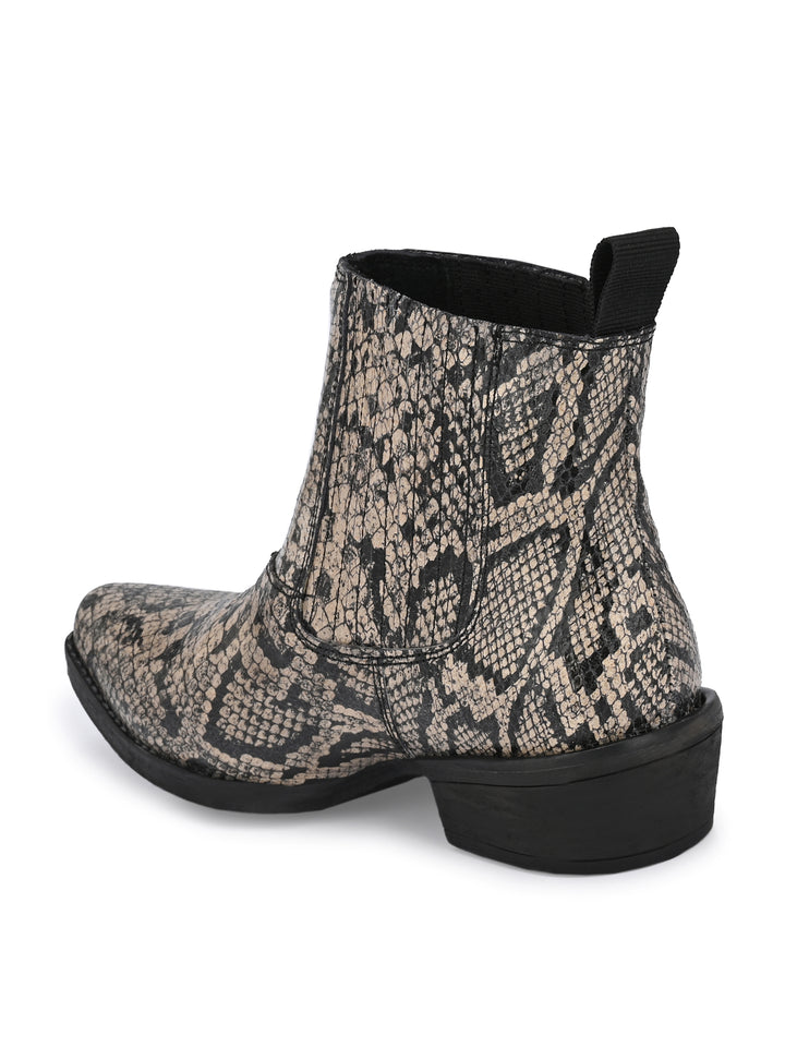 GENUINE LEATHER ANKLE BOOT FOR WOMEN