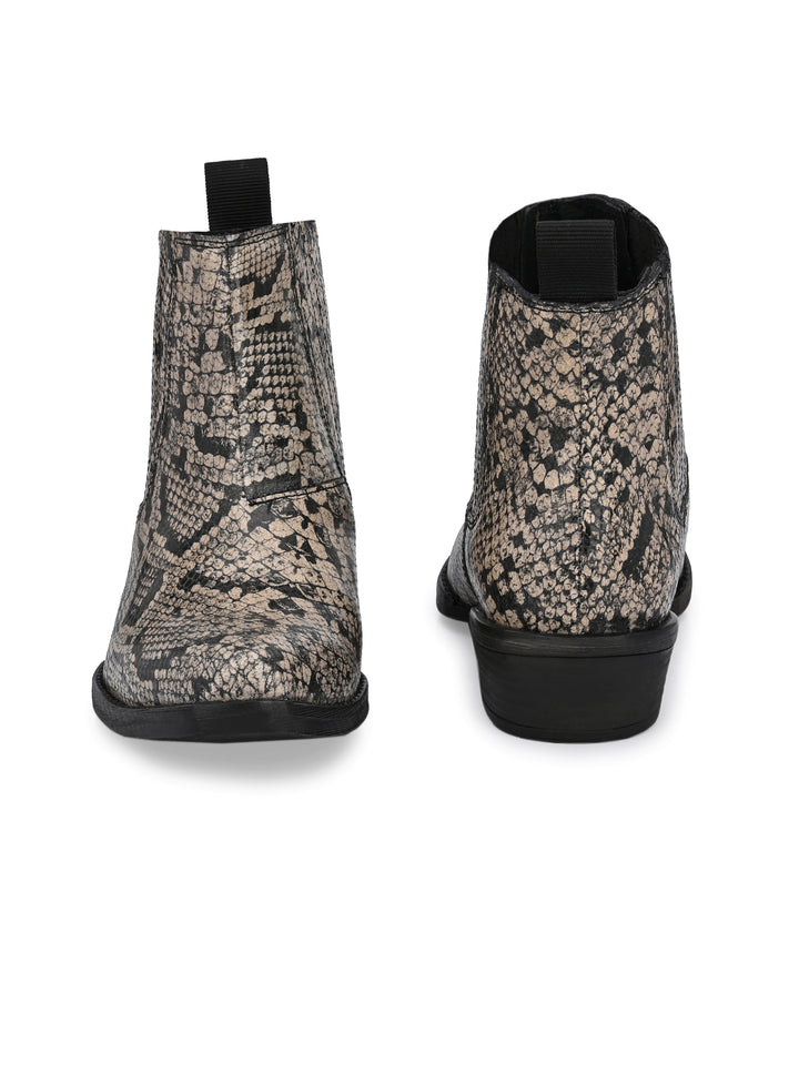 GENUINE LEATHER ANKLE BOOT FOR WOMEN