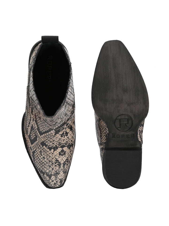 GENUINE LEATHER ANKLE BOOT FOR WOMEN