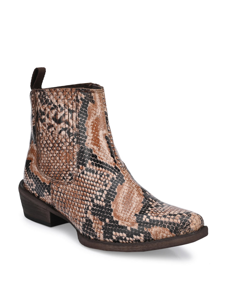 GENUINE LEATHER ANKLE BOOT FOR WOMEN