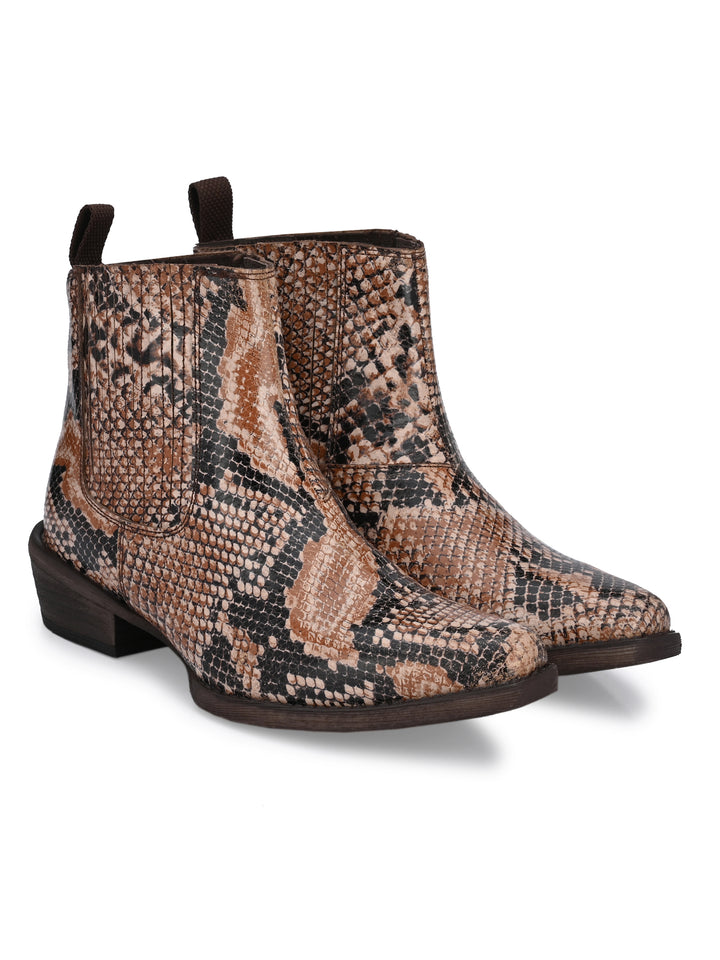 GENUINE LEATHER ANKLE BOOT FOR WOMEN