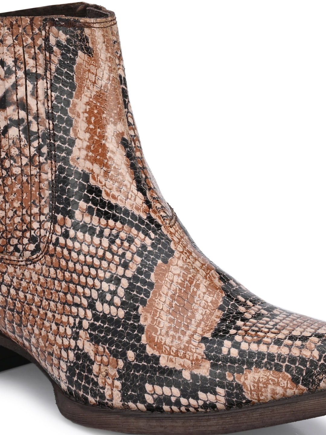 GENUINE LEATHER ANKLE BOOT FOR WOMEN