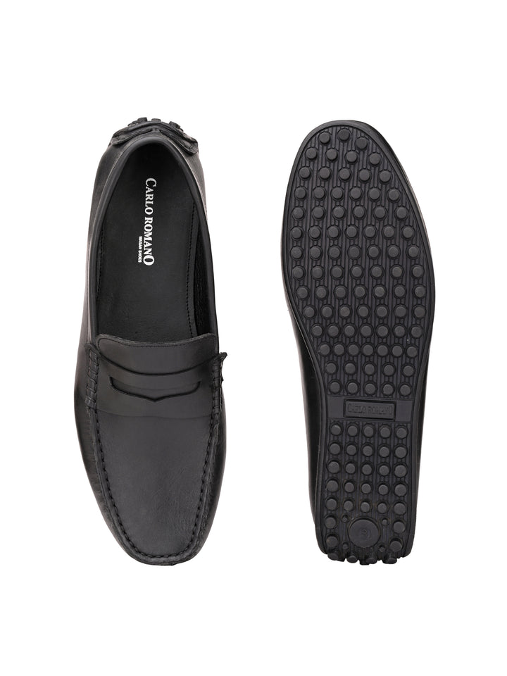 Men's Cow Nappa Leather Slip On Casual|Driving Loafer Moccasin