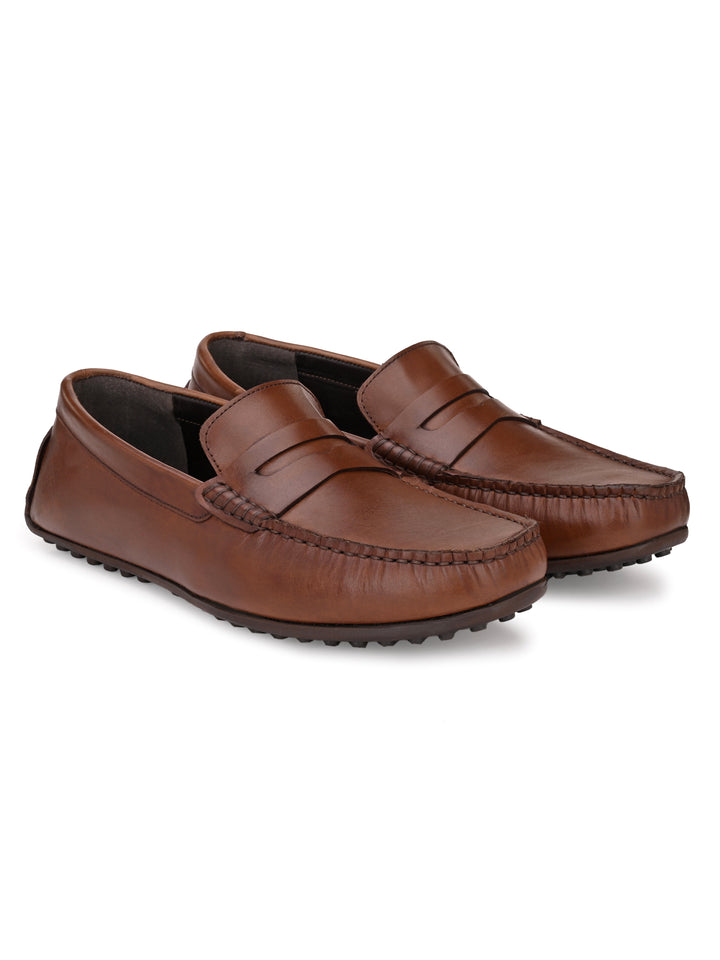 Men's Cow Nappa Leather Slip On Casual|Driving Loafer Moccasin