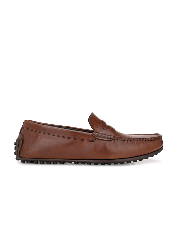 Men's Cow Nappa Leather Slip On Casual|Driving Loafer Moccasin