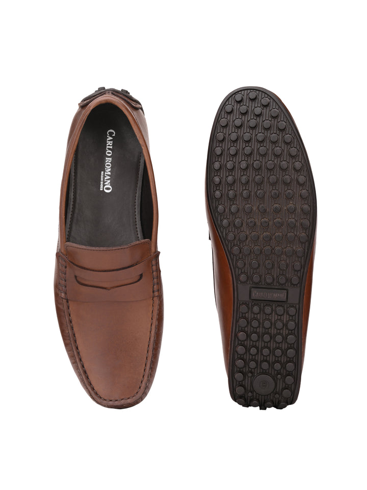 Men's Cow Nappa Leather Slip On Casual|Driving Loafer Moccasin