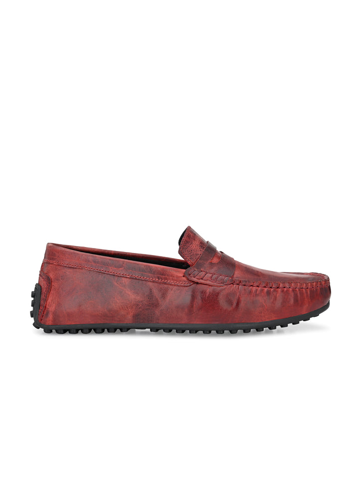 Men's Crater Leather Slip On Casual|Driving Loafer Moccasin