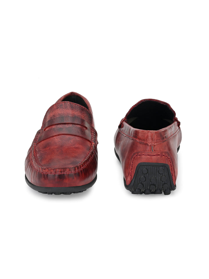 Men's Crater Leather Slip On Casual|Driving Loafer Moccasin