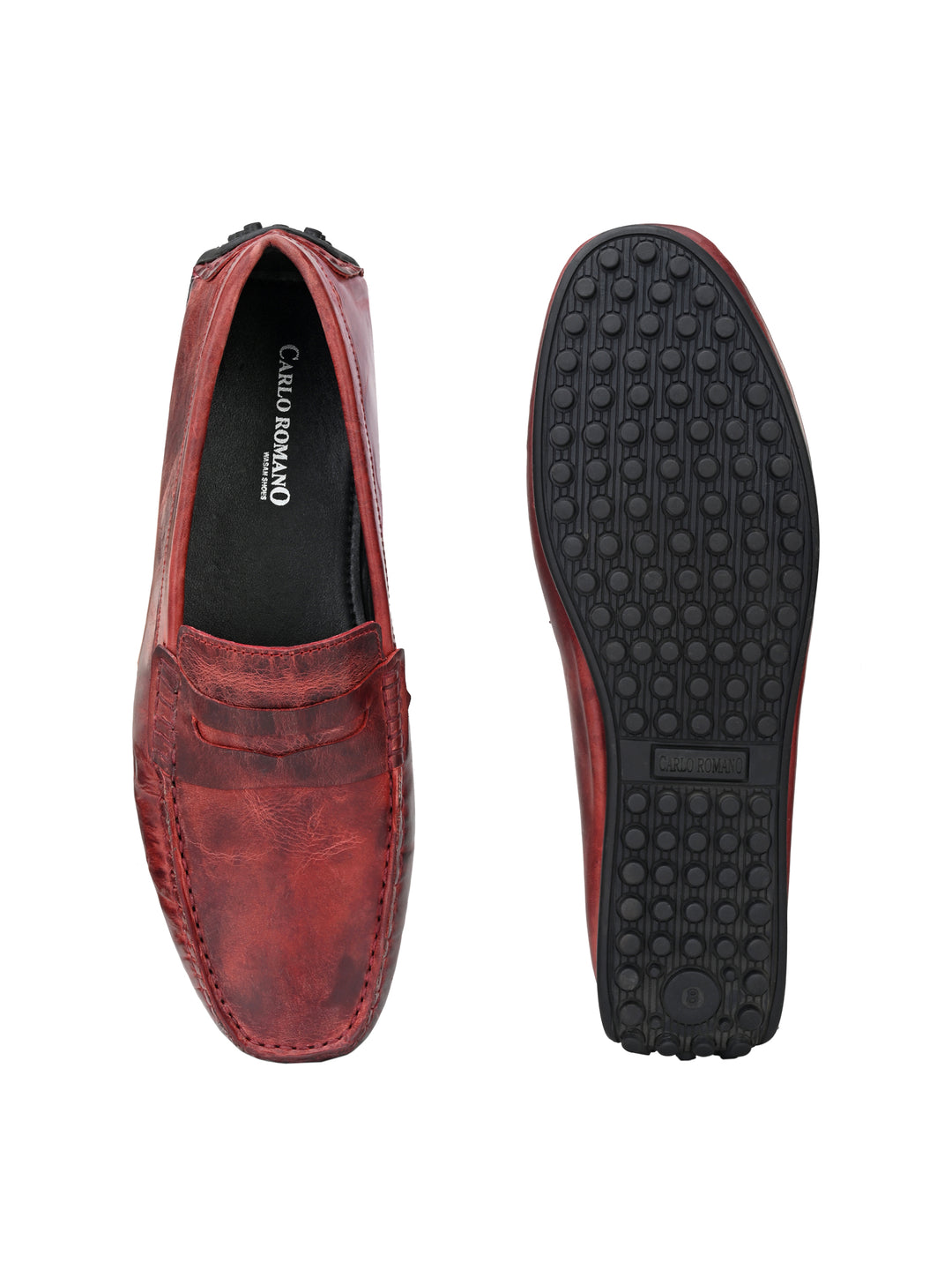 Men's Crater Leather Slip On Casual|Driving Loafer Moccasin