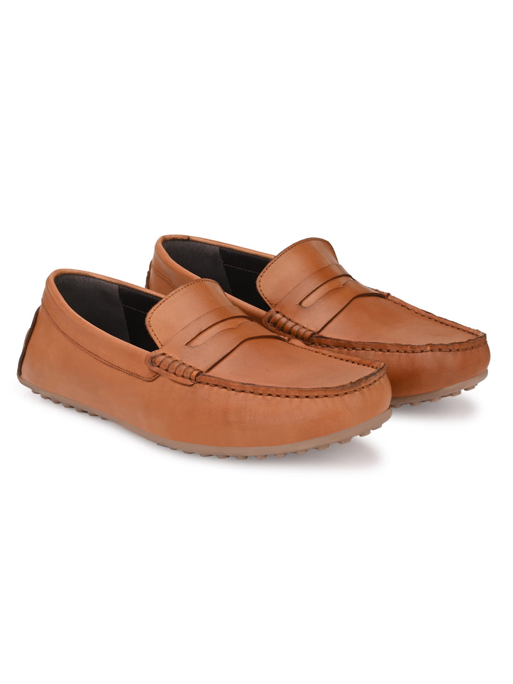 Men's Cow Nappa Leather Slip On Casual|Driving Loafer Moccasin