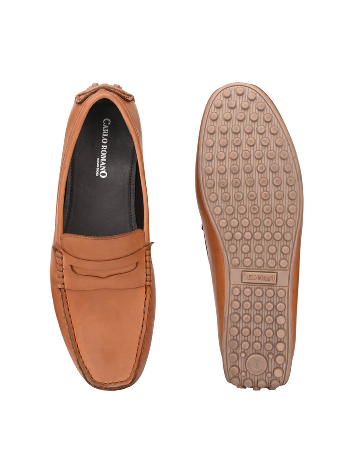 Men's Cow Nappa Leather Slip On Casual|Driving Loafer Moccasin