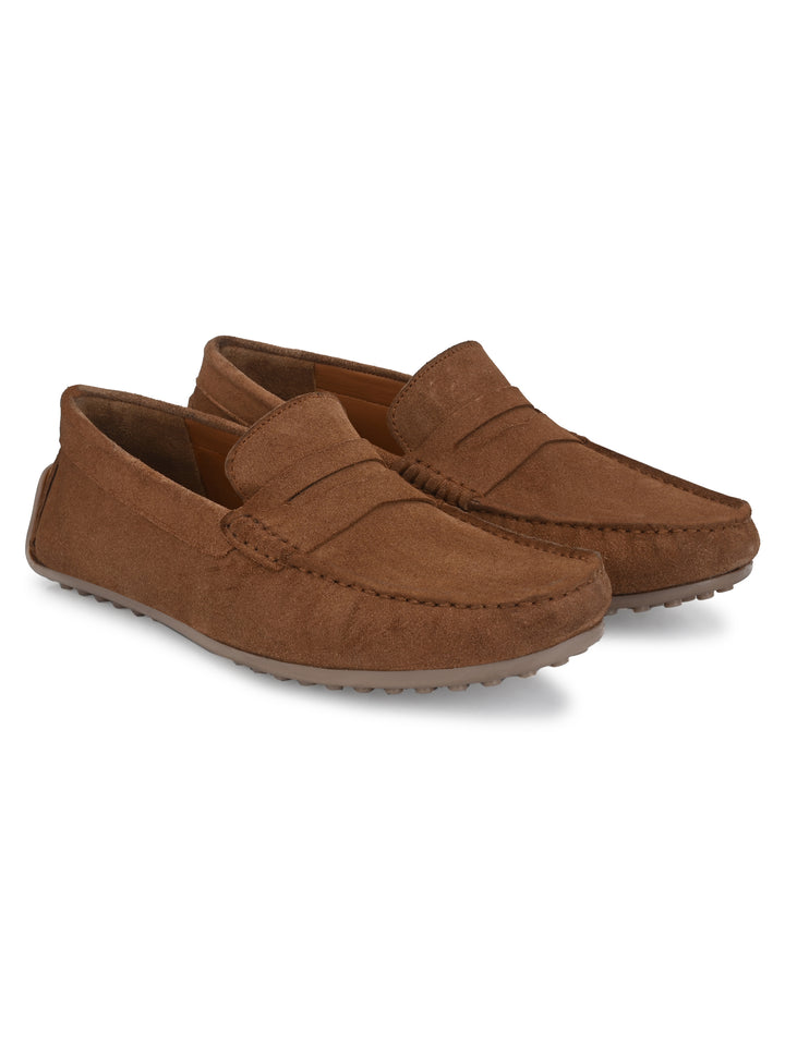 Men's Suede Leather Slip On Casual|Driving Loafer Moccasin