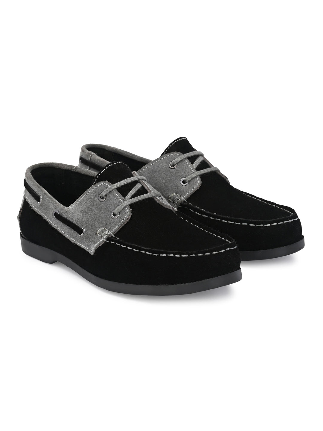 Men's Suede Leather Lace Up Boat Shoe