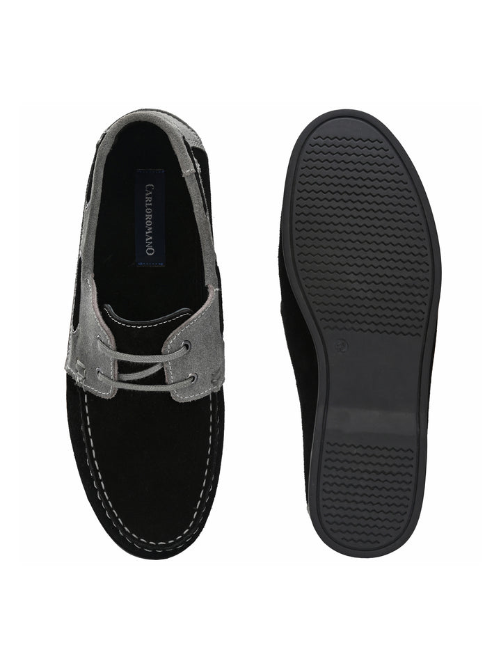 Men's Suede Leather Lace Up Boat Shoe