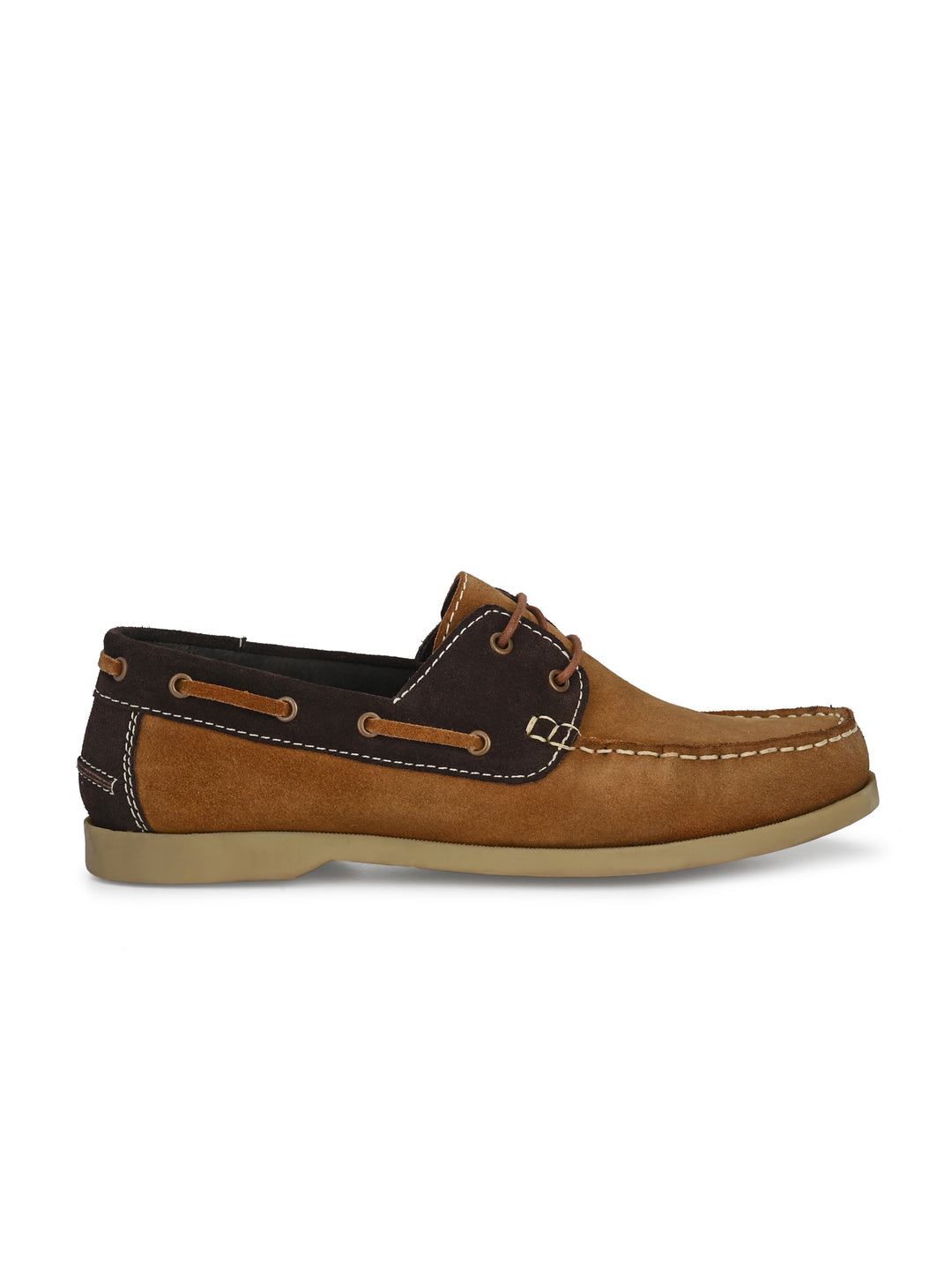 Men's Suede Leather Lace Up Boat Shoe