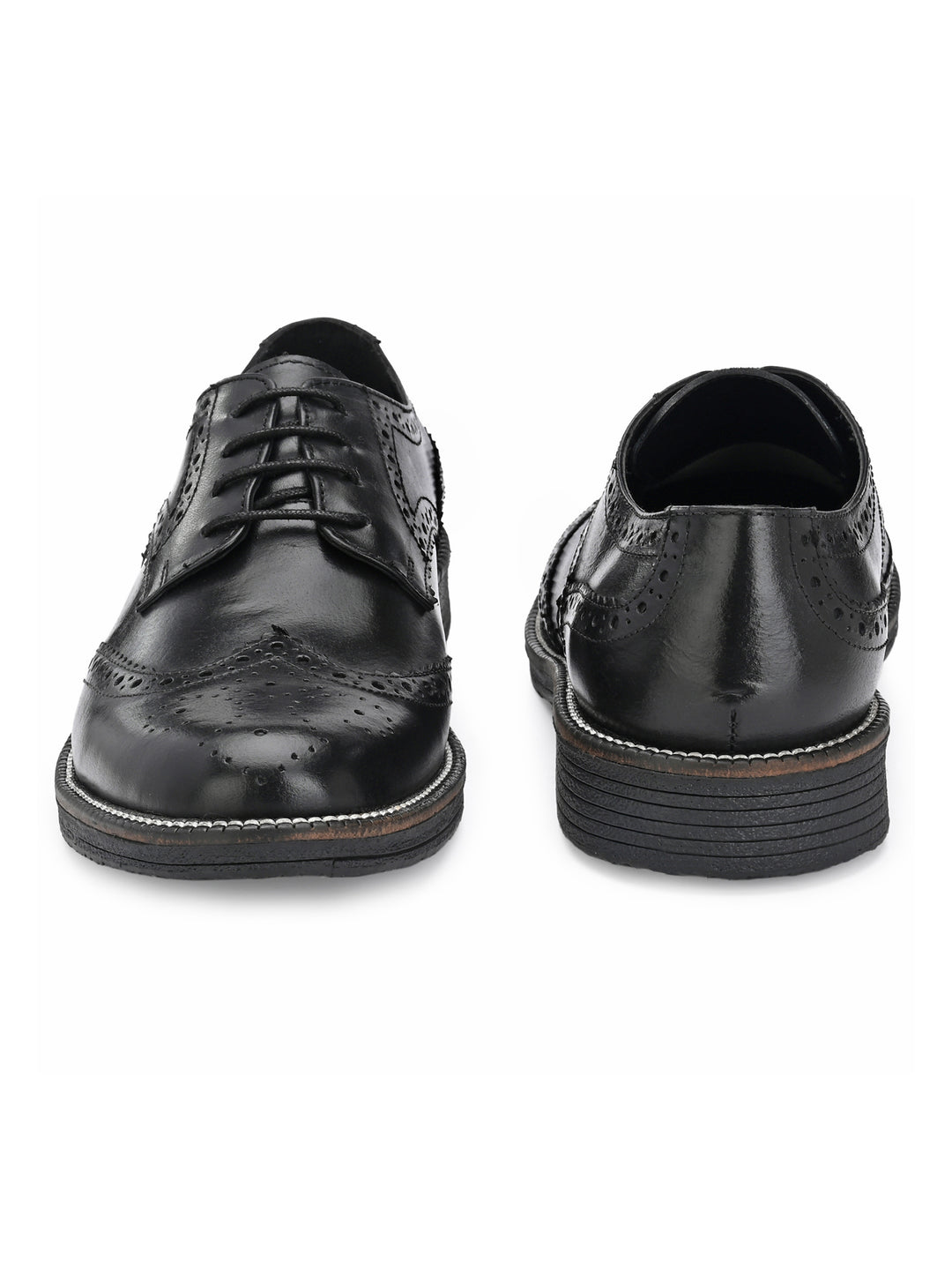 Men's Burnish Leather Formal Brogue Shoe