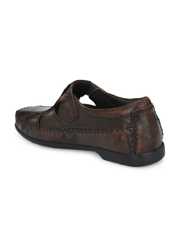 Carlo Romano by Men's Genuine Leather Casual Sandal