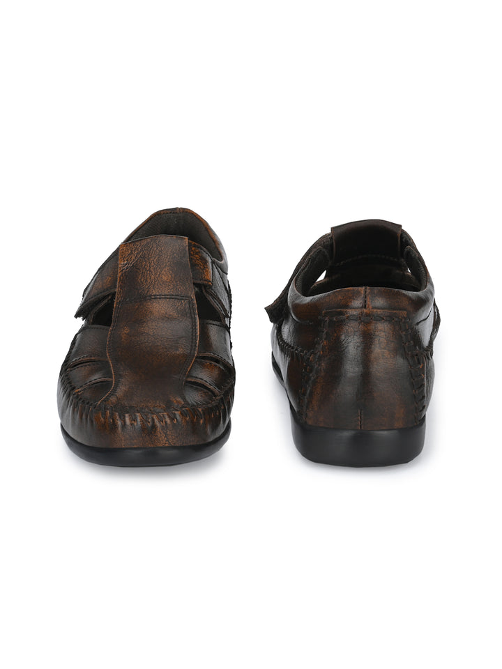 Carlo Romano by Men's Genuine Leather Casual Sandal